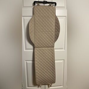 IVICY Faux Linen Quilted Tan Car Seat Cover for cars.